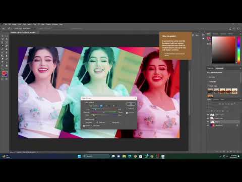 Crop the photos and change the colors