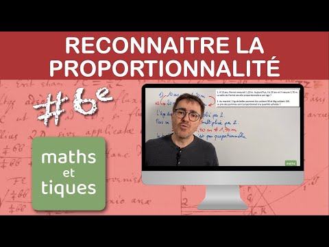 Reconnaître la PROPORTIONNALITÉ (sans tableau) - Sixième