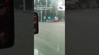 Pagbaha sa bahagi ng Elliptical Road, Quezon City, nakuhanan | YouScoop+