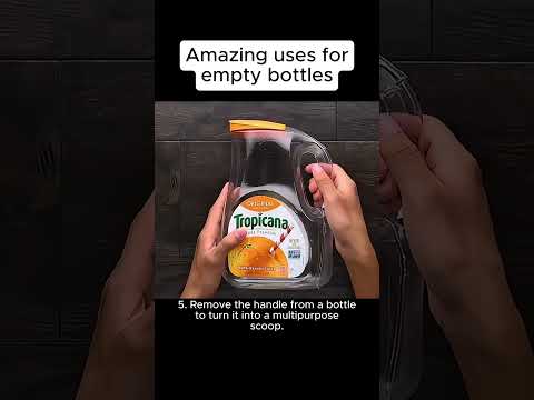 Amazing uses for empty bottles#life #lifetips #lifehacks