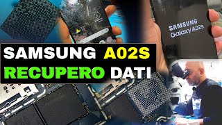 Samsung A02s Non Si Accende -  Recupero Dati (CPU REBALL)