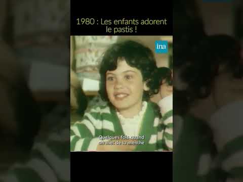 1980 : Les enfants aiment le pastis 🥴 #INA #shorts