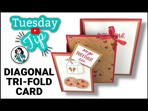 Diagonal Tri Fold Card Tutorial: One Design, Two Beautiful Cards