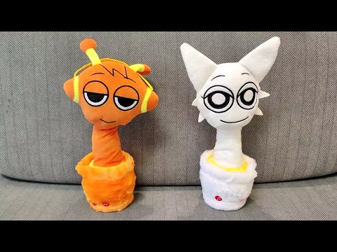 New Sprunki Dancing Cactus Plush Toys Unboxing 2025 - Wenda and Oren