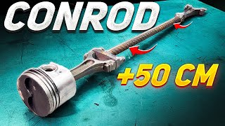 Engine with ludicrously tall connecting rods - will it work?
