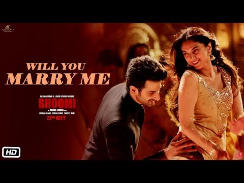 Will You Marry Me Video Song | Bhoomi |Aditi Rao Hydari, Sidhant | Sachin - Jigar |Divya&amp;Jonita