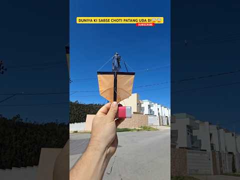 DUNIYA KI SABSE CHOTI PATANG UDA DI😱 #kite #patang #kiteflying #kites #viralvideo #shorts