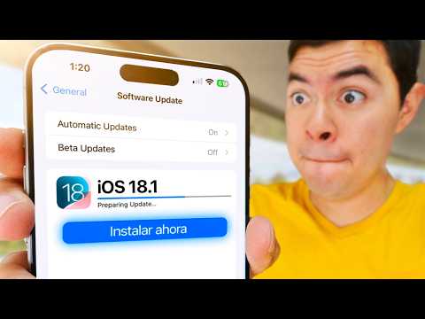 🚨 Ya salió iOS 18.1! ❤️ 15 Novedades que llegan a TODOS (SE,XR,11,12,13,14...)