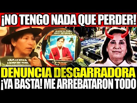 DENUNCIA DESGARRADORA CONTRA EL GOBIERNO: ¡YA BASTA! ¡ME ARREBATARON TODO!