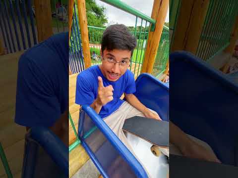 Desci de skate o escorregador! #shorts