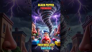 Black Pepper Tornado DESTROYS Nose City… Then Everyone Sneezed! 😱👃🌪️ #shorts