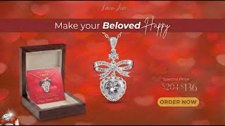 Say "I Love You" with Spakle: The Enternal Love Necklace Silver for Valentine's Day