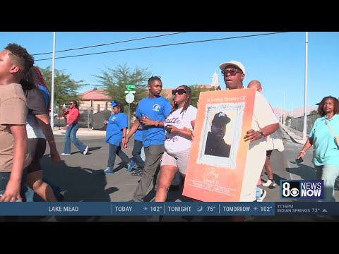 YouTube video thumbnail: Las Vegas Valley Comes Together for 5th Annual 'Stop the Violence' March