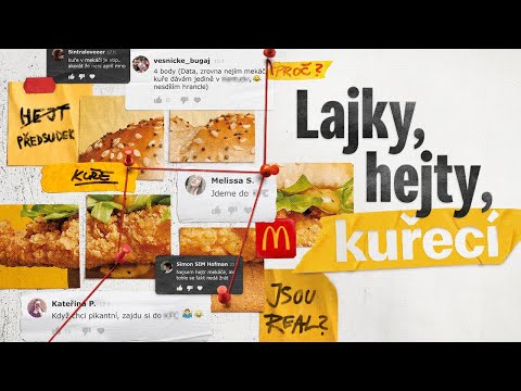 McDonald's uvádí: Lajky, hejty, kuřecí