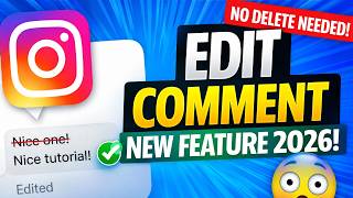 How to Edit Instagram Comment After Posting (NEW Update 2026) | Fix Comments Easily