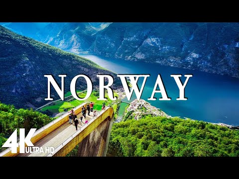 FLYING OVER Norway - Relaxing Music With Beautiful Natural Landscape (Videos 4K)