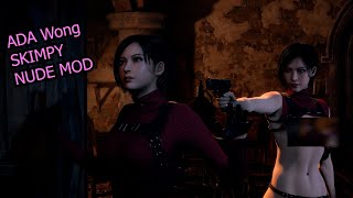Resident Evil 4 Remake - Ada Wong Skimpy Nude Mod - Cutscene