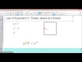Exploring the Law of Exponents