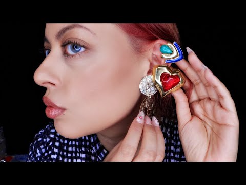 ASMR| Earring Collection - Tingles for the Jewelry Lovers - Jingly Sounds, Scratching & Tapping