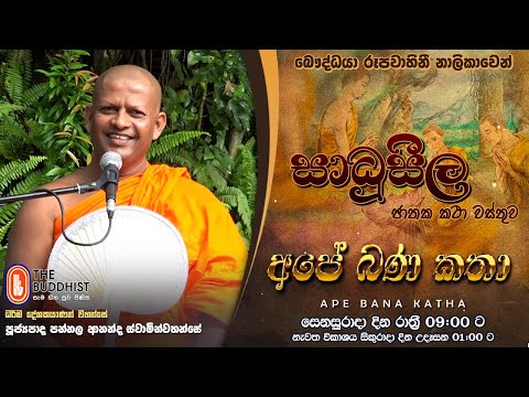 Ape Bana Katha | අපේ බණ කතා | Ven Pannala Ananda Thero | 2025-02-22 | සාධූසීල ජාතක කථා වස්තුව