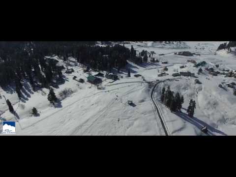 Watch: A bird's eye view of Gulmarg in Winters.