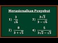 Kuis Merasionalkan Penyebut Bentuk Akar