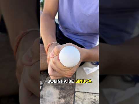 BOLA DE SINUCA QUE EXPLODE 🎱💥😱 bombinha de festa de São João #shorts