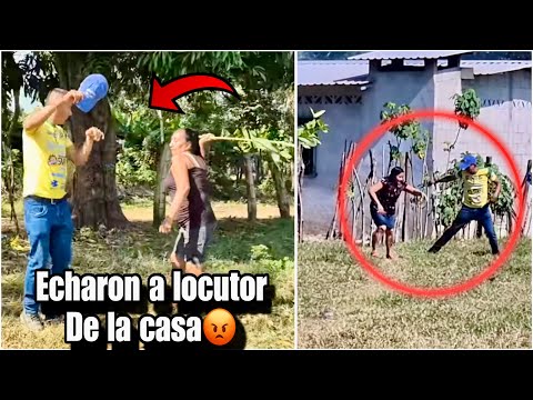 Locutor llegó a pedir perdón donde su novia si imagínar que a leñazos lo sacaría de la casa😡