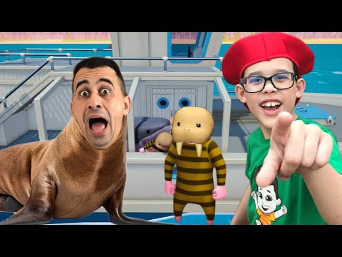 VIRAMOS LEÕES MARINHOS NO JOGO GANG BEASTS