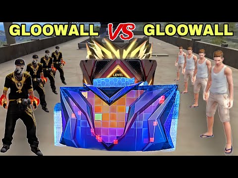 Gloowall vs Gloowall Skin Fight On Factory Roof | V Badge Gloowall Skin Challenge | Garena Free Fire