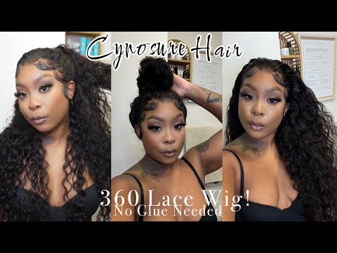 Amazing 360 Lace Wig!! No glue needed to Achieve A Ponytail  | Cynosure Hair