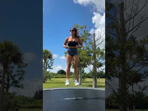 Testing out how durable this top is                               #ytshorts #florida #trampoline
