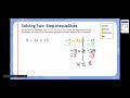 Solving Two Step Inequalities