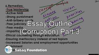 Essay Outline (Corruption) Part 3