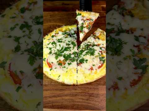 Tortilla Pizza! Easy Breakfast #shorts #asmr