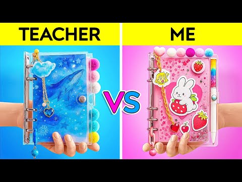 TECHER VS ME : 학용품 & 문구류 에디션 챌린지 by 123 GO!