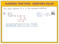 Understanding Algebraic Fractions