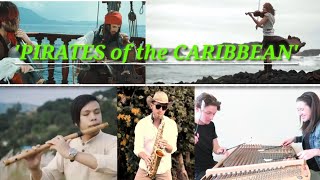 Instrumen musik and lagu - Pirates of the caribbean (biola,seruling,cello,saxophone,kaboom)