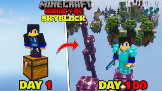 What Happens When You Spend 100 Days on SKYBLOCK in Minecraft ?