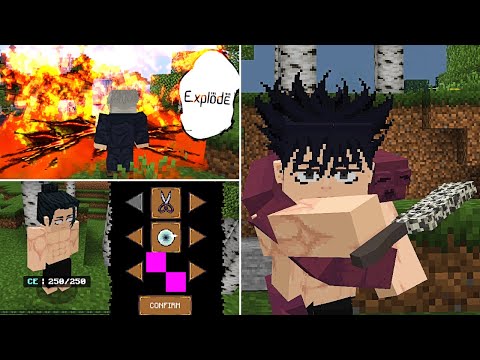 INCREIBLE Nuevo Addon de Jujutsu Kaisen para Minecraft PE || JUJUTSU YOKAI MCPE