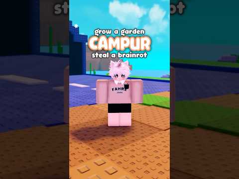 Game Grow a Garden campur Steal a Brainrot di Roblox 😱