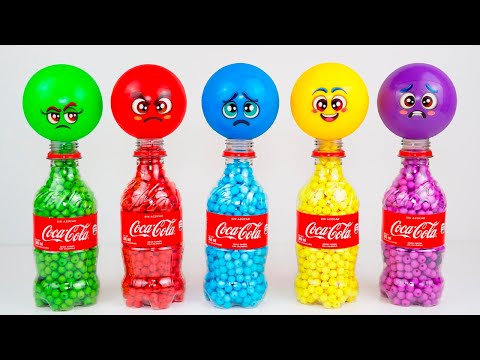 Satisfying ASMR | Rainbow Coca Cola Bottles & Stress Balls