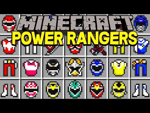 Minecraft POWER RANGERS MOD! | BECOME A POWER RANGER, NEW ITEMS, MORPH, & MORE! | Modded Mini-Game