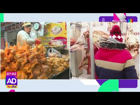 ¿Cuál es el precio de la carne de res y el pollo?