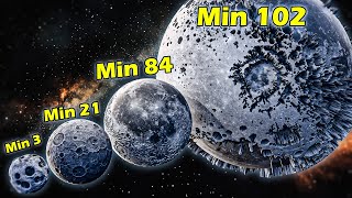 I increased the mass of the moon every minute