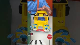 Why is the school bus sad😭? Blippi Learns Emotions with Toy Cars! #blippi #shorts