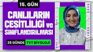 15) Canlıların Çeşitliliği ve Sınıflandırılması | 2026 TYT Biyoloji Kampı 15. Gün