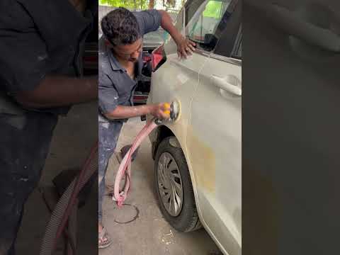 Maruti Suzuki Ertiga Quater Paenal Repair And Painting White #carcare7896 #carpainting #shorts
