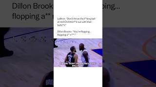 LeBron James & Dillon Brooks GET VIOLENT in game feud 😳 #ballercontent