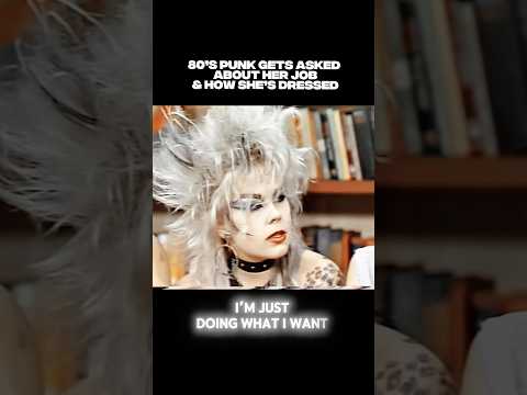 Punk Gets Asked About Her Job & Outfit #punk #punkrock #goth